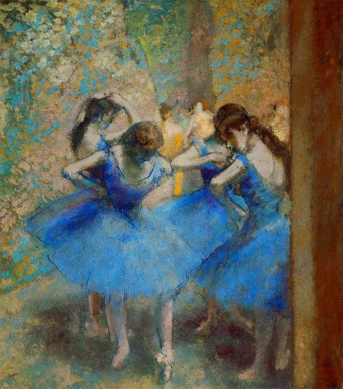Dancers In Blue